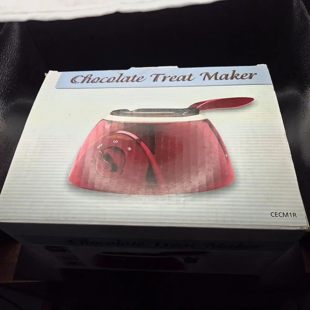 Cook's Essentials Red Chocolate Treat Maker with Molds Model CECM1 CECM1R